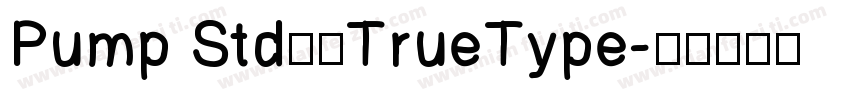 Pump Std常规TrueType字体转换